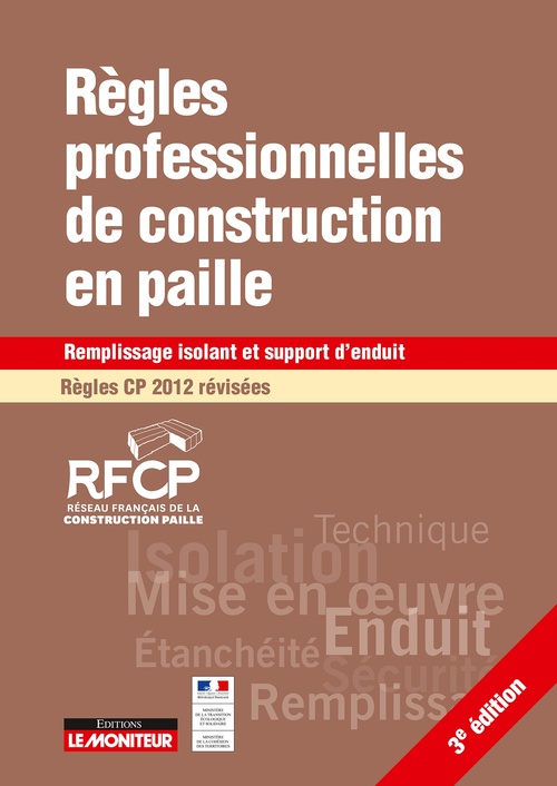 Couverture ebook de Règles professionnelles de construction en paille - Règles CP 2012 révisées, de Collectif
