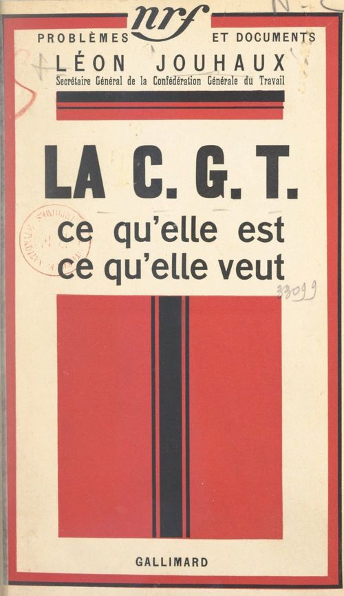 ebook cover of La C.G.T., by Leon Jouhaux