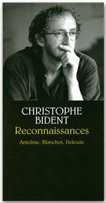 ebook cover of Reconnaissances, by Christophe Bident