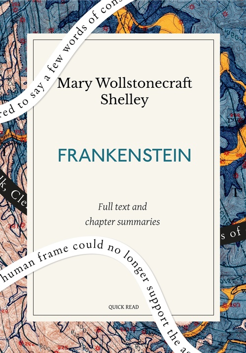 ebook cover of Frankenstein: A Quick Read edition, by Mary Wollstonecraft Shelley, Quick Read