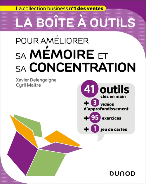 ebook cover of La boîte à outils pour améliorer sa mémoire et sa concentration, by Xavier Delengaigne, Cyril Maitre