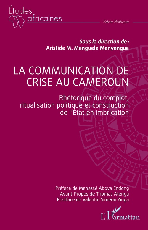 Couverture ebook de La communication de crise au Cameroun, de Aristide M. Menguele Menyengue