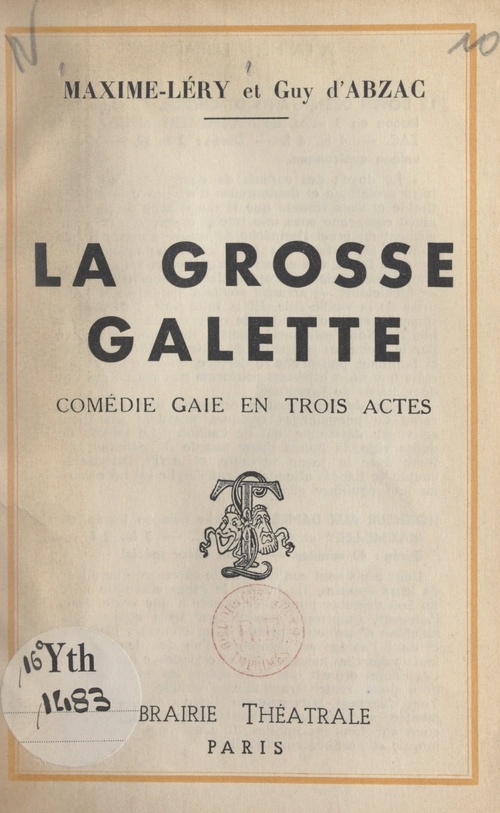 ebook cover of La grosse galette, by Guy D'Abzac, Maxime Lery