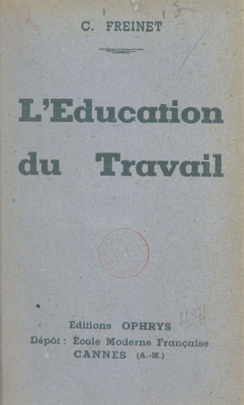 ebook cover of L'éducation du travail, by Celestin Freinet