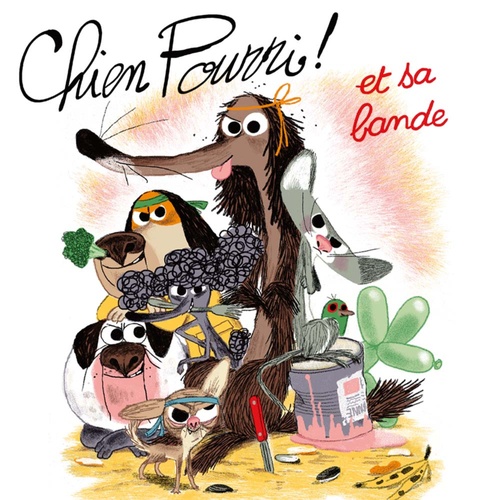audiobook cover of Chien Pourri et sa bande, by Colas Gutman, Marc Boutavant
