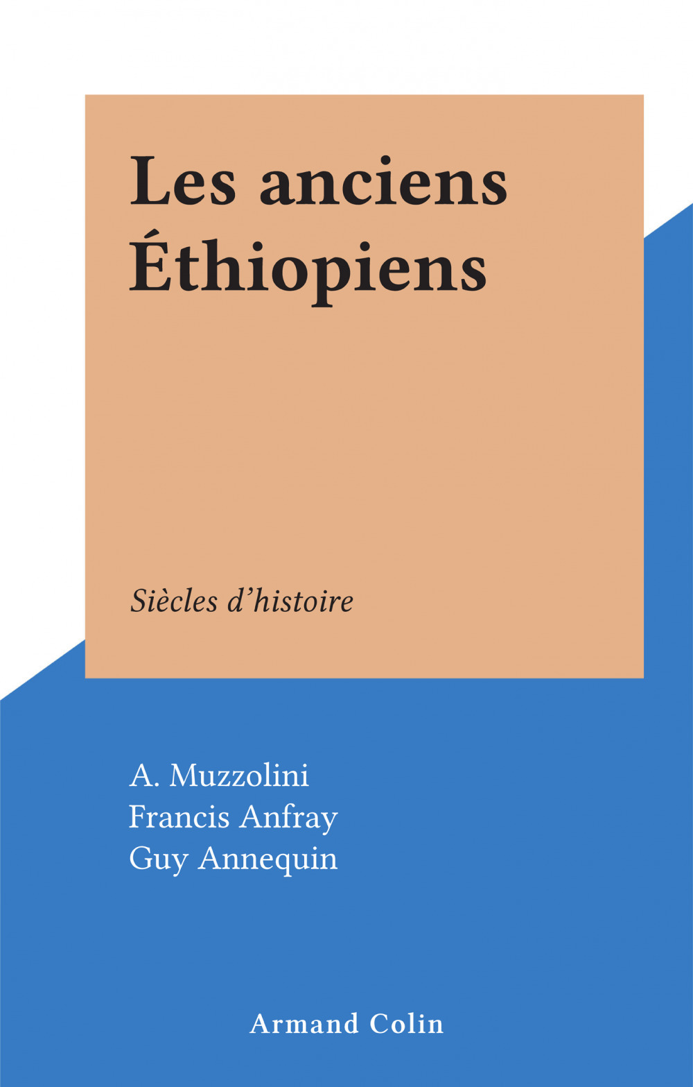 ebook cover of Les anciens Éthiopiens, by Francis Anfray