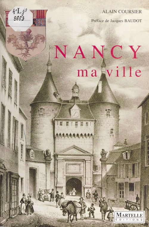Couverture ebook de Nancy ma ville, de Alain Coursier