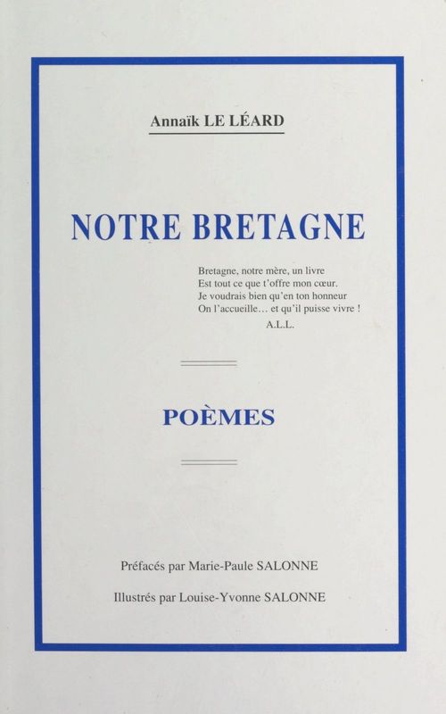 Couverture ebook de Notre Bretagne, de Annaik Le Leard