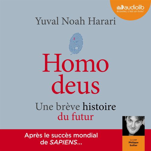 audiobook cover of Homo deus, by Yuval Noah Harari