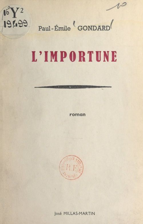 ebook cover of L'importune, by Paul-Emile Gondard