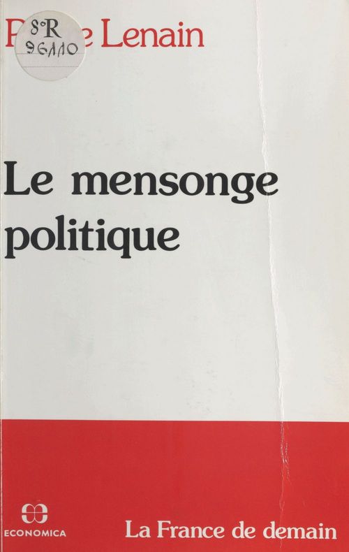 Couverture ebook de Le Mensonge politique, de Lenain P.