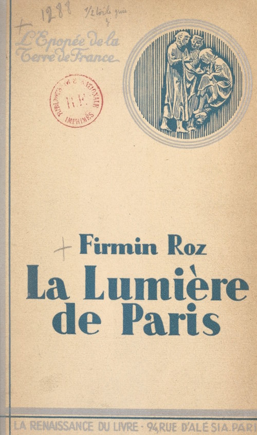 Couverture ebook de La lumière de Paris, de Firmin Roz