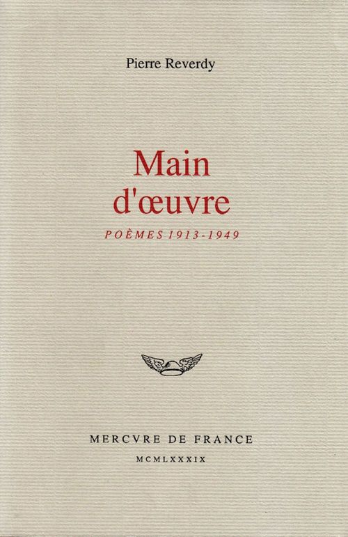 Couverture ebook de Main d´oeuvre. Poèmes (1913-1949), de Pierre Reverdy