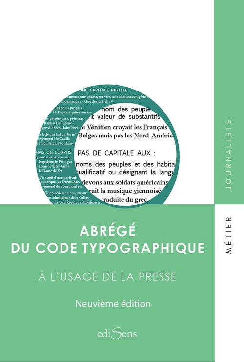 Couverture ebook de Abrégé du code typographique à l'usage de la presse, de Collectif