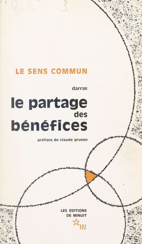 Couverture ebook de Le partage des bénéfices, expansion et inégalités en France, de Darras
