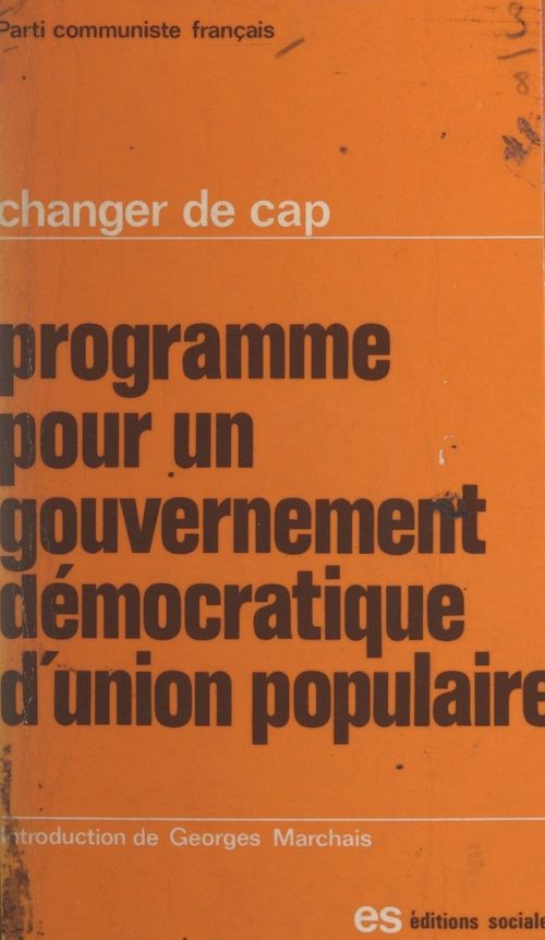 Couverture ebook de Programme pour un gouvernement démocratique d'union populaire, de Parti Communiste Francais