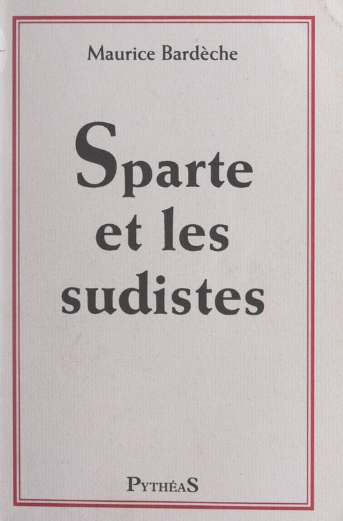 ebook cover of Sparte et les sudistes, by Maurice Bardeche