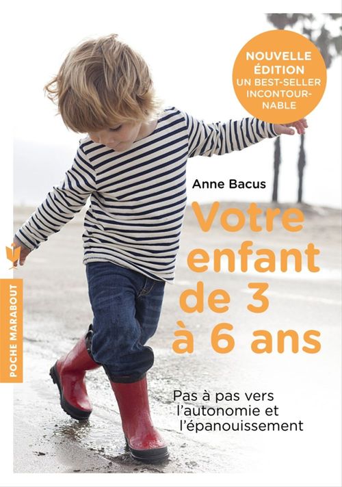 Couverture ebook de Votre enfant de 3 à 6 ans, de Anne Bacus
