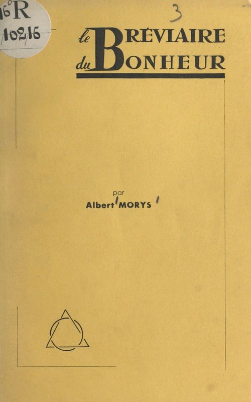 ebook cover of Le bréviaire du bonheur, by Albert Morys