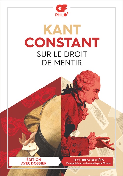 Couverture ebook de Sur le droit de mentir, de Benjamin Constant, Emmanuel Kant