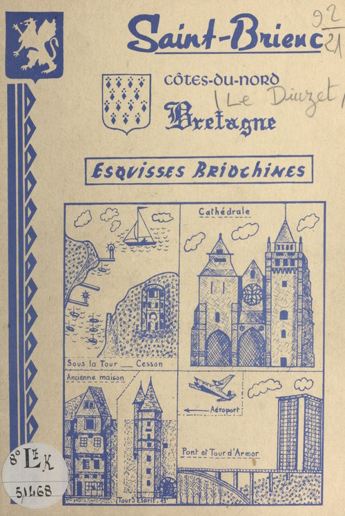 Couverture ebook de Saint-Brieuc, de Alain Le Diuzet
