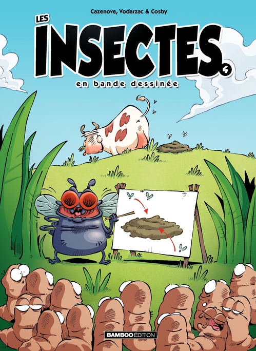 Couverture ebook de Les Insectes en BD - Tome 4, de François Vodarzac