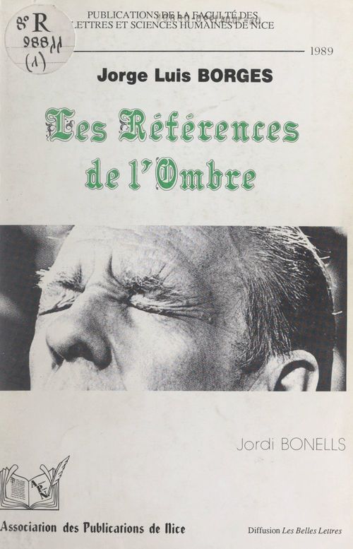 Couverture ebook de Les références de l'ombre : Jorge Luis Borges, de Jordi Bonells