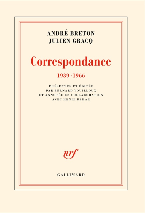 ebook cover of Correspondance 1939-1966, by André Breton, Julien Gracq