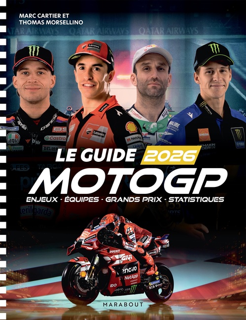 Couverture ebook de Le guide 2026 de la moto GP, de Marc Cartier, Thomas Morsellino