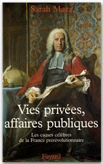 Couverture ebook de Vies privées, affaires publiques, de Sarah Maza