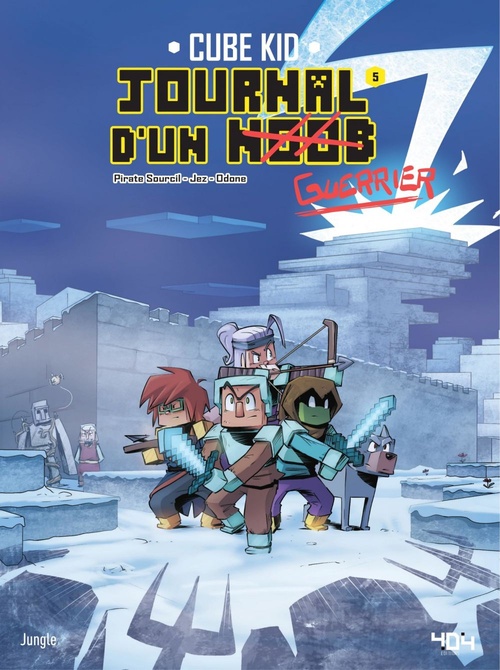 Couverture ebook de Journal d'un Noob - Tome 5 - Un banquet mémorable, de Cube Kid, Piratesourcil, Jez