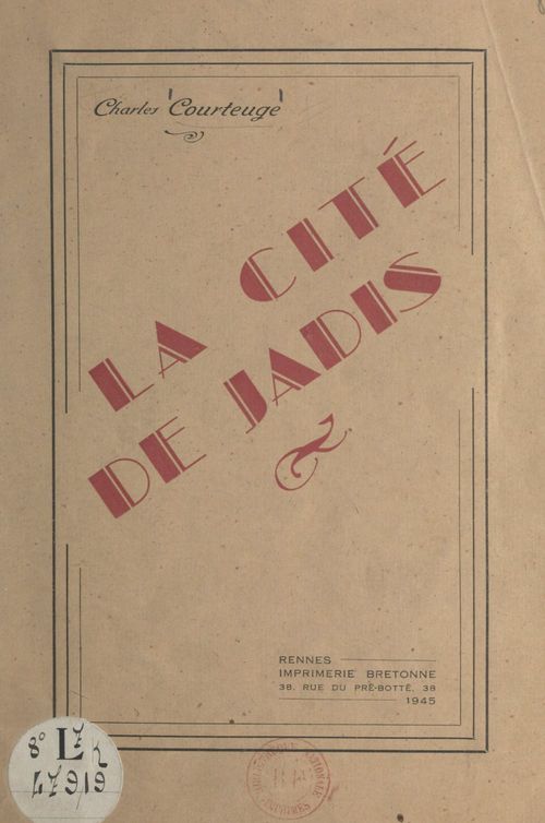 Couverture ebook de La cité de jadis, de Charles Courteuge