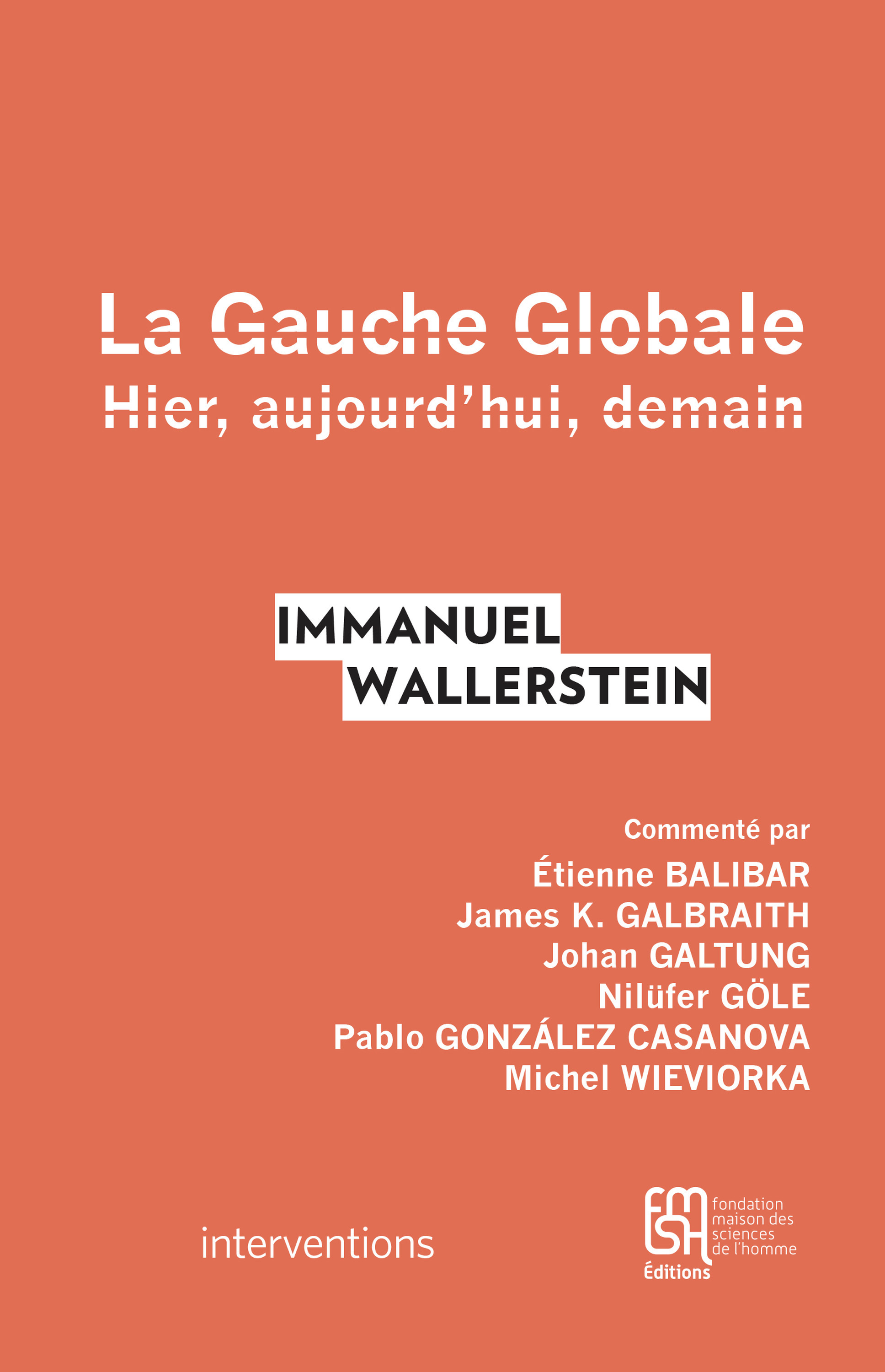 ebook cover of La Gauche Globale, by Immanuel Wallerstein
