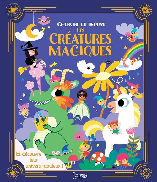 Couverture ebook de Cherche et trouve les créatures magiques, de Aurore Meyer