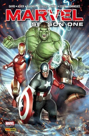 Couverture ebook de Marvel Season One T01, de Peter David, Tom DeFalco, Ben Acker, Ben Blacker