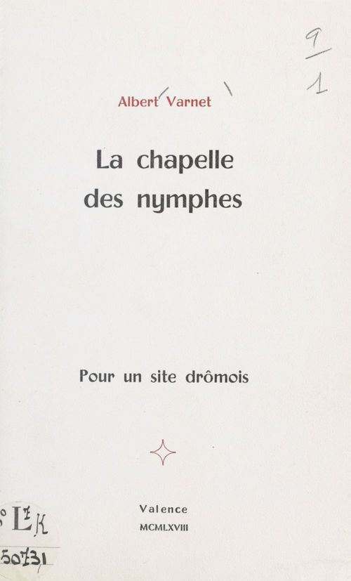 Couverture ebook de La chapelle des nymphes, de Albert Varnet