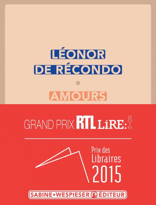 Couverture ebook de Amours, de Léonor de Récondo
