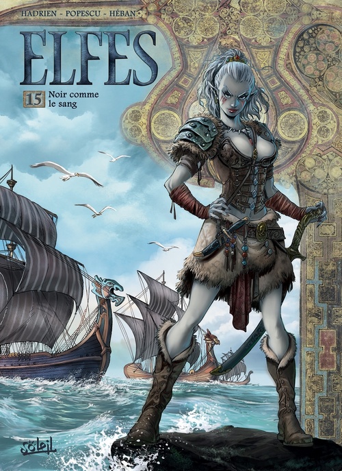 ebook cover of Elfes T15 - Noir comme le sang, by Marc Hadrien