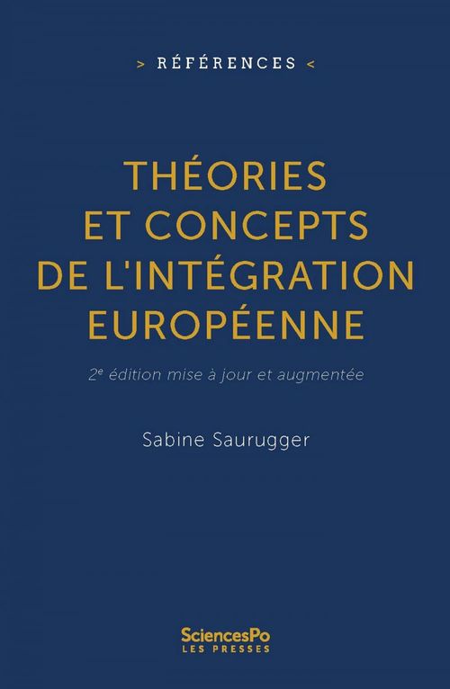 ebook cover of Théories et concepts de l'intégration européenne, by Sabine Saurugger
