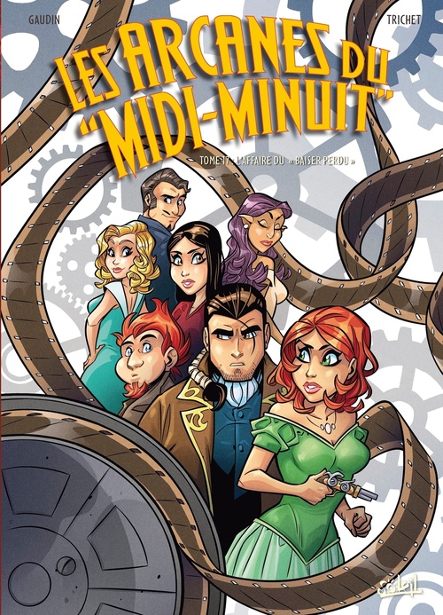 Couverture ebook de Les Arcanes du Midi-Minuit T17 - L'Affaire du baiser perdu, de Cyril Trichet
