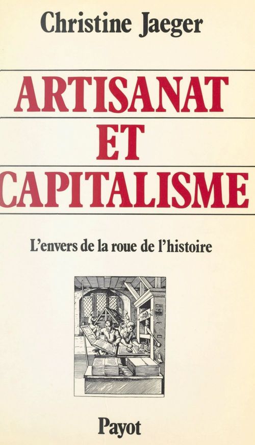 ebook cover of Artisanat et capitalisme, by Christine Jaeger