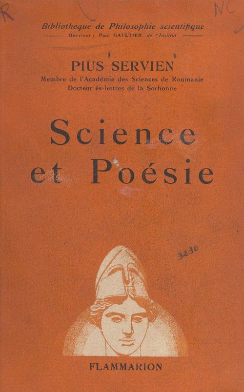 Couverture ebook de Science et poésie, de Pius Servien