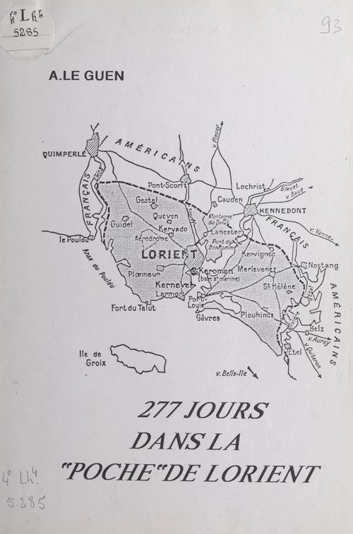 ebook cover of 277 jours dans la "poche" de Lorient, by Annik Le Guen