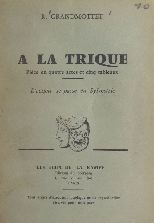 ebook cover of À la trique, by Robert Grandmottet
