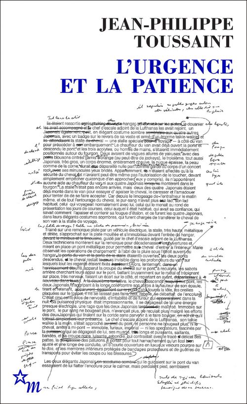 ebook cover of L'Urgence et la Patience, by Jean-Philippe Toussaint