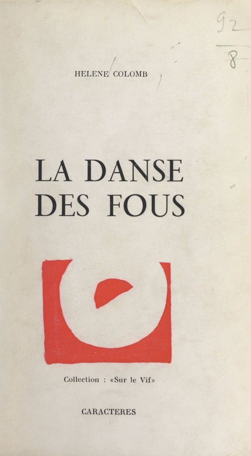 Couverture ebook de La danse des fous, de Helene Colomb