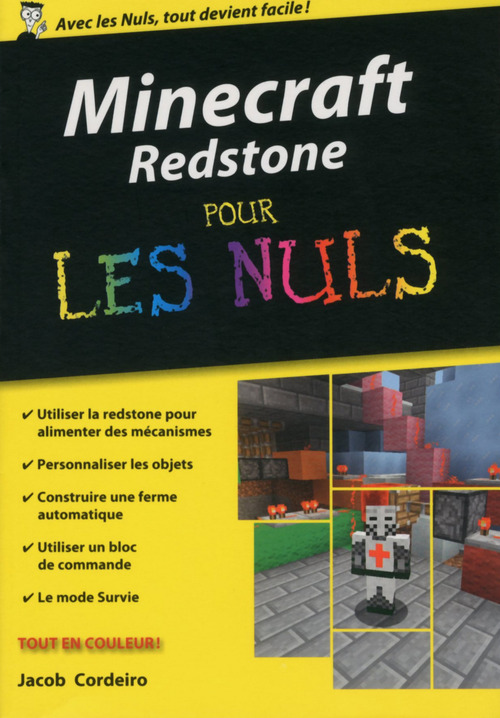 Couverture ebook de Minecraft Redstone poche pour les Nuls, de Jacob Cordeiro