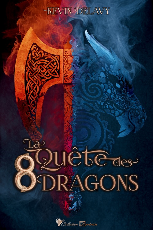 ebook cover of La quête des 8 dragons, by Kevin Delavy