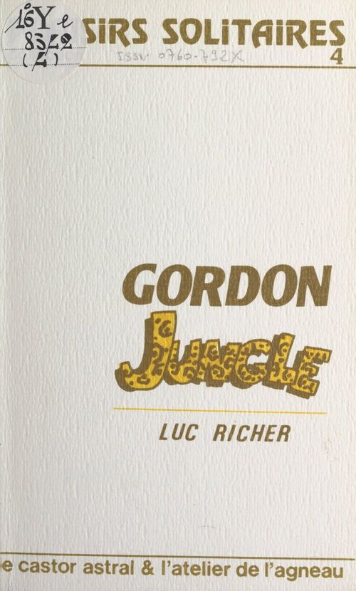 ebook cover of Gordon jungle, by Luc Richer