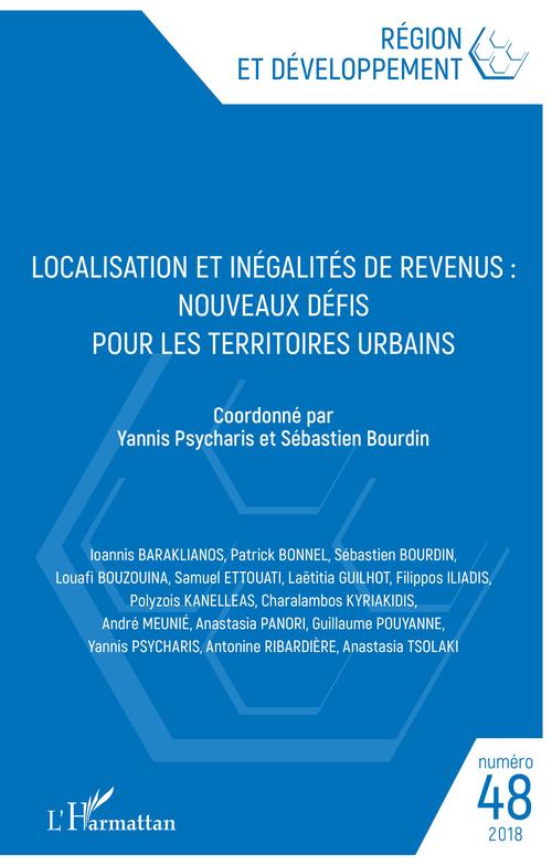 Couverture ebook de Localisation et inégalités de revenus, de Region Et Developpement